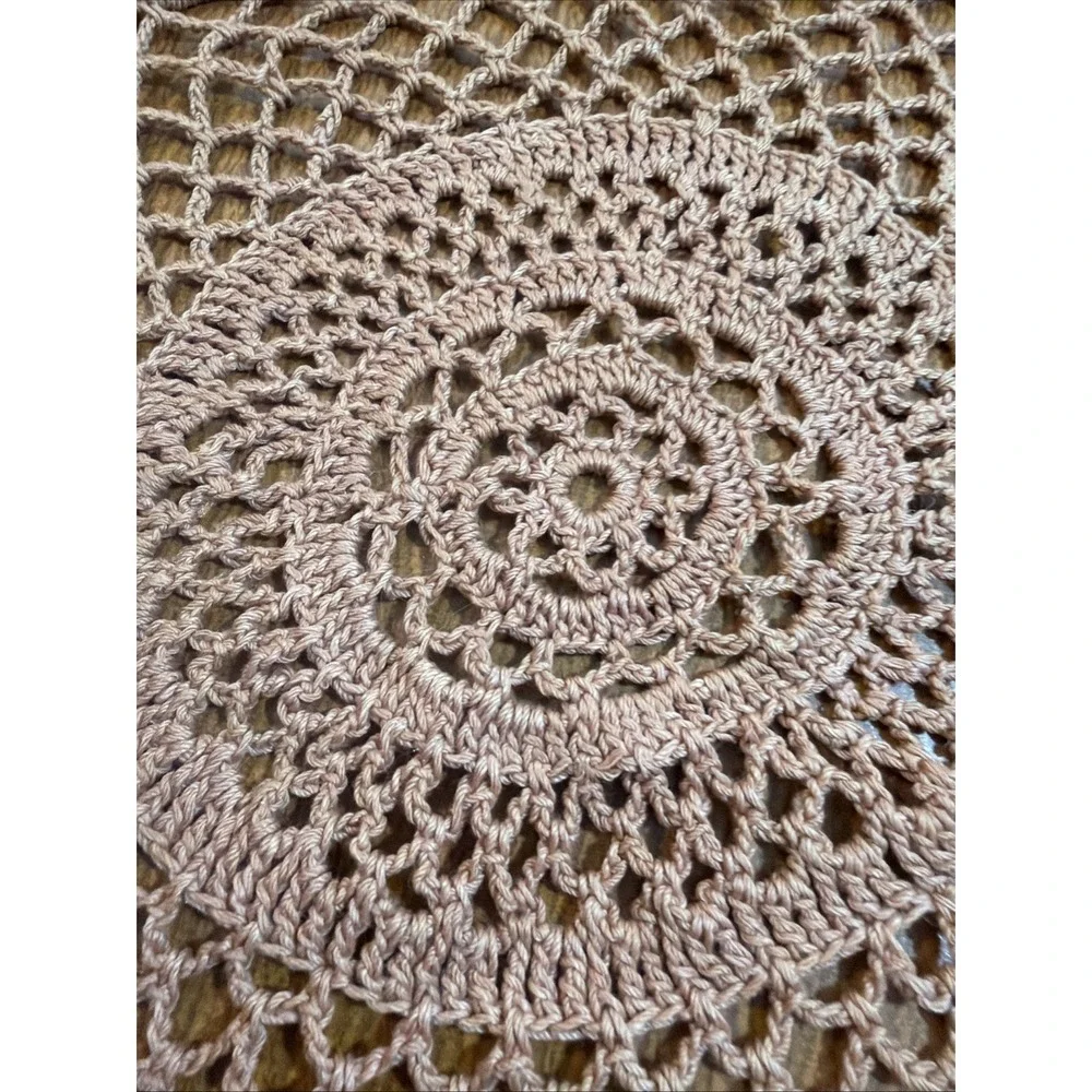 Vtg Hand Crocheted Large 16